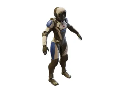 Sci-Fi Humanoid Robot Character 3D model
