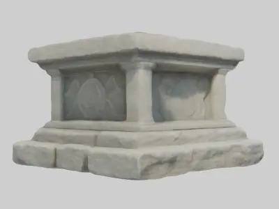 Stonealtar Model Low-poly 3D model