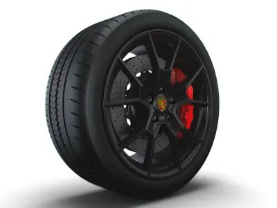 Porsche Taycan GT wheel 3D model