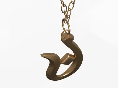 Necklace 01 Low-poly 3D model