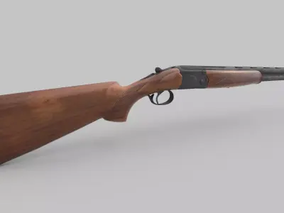 Karabiner Rifle RS686 Low-poly 3D model