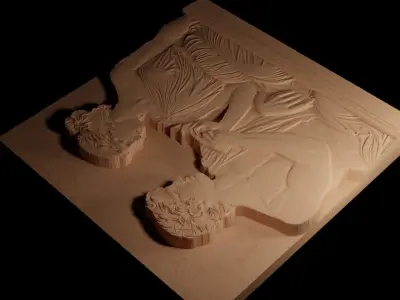 Greek Marble Statues CNC 3d Print High Relief Sand Casting 3D print model