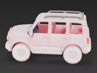Cuddly Cruiser Plush SUV 3D Model Low-poly 3D model