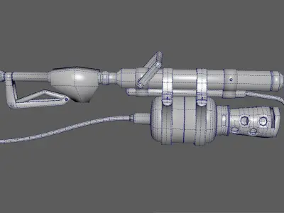Flame Thrower Low-poly 3D model
