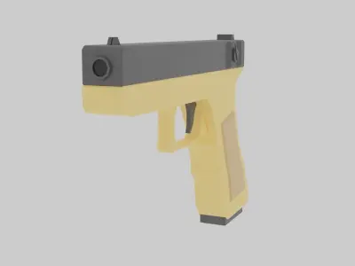 Glock 18 Low-poly 3D model shop