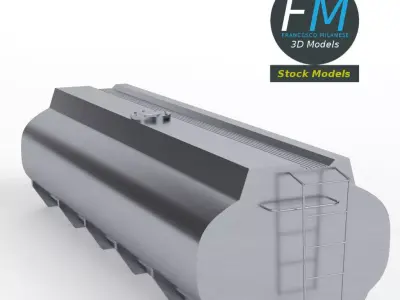 Gasoline tanker 3D model