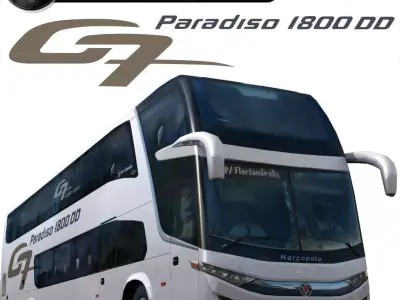 Marcopolo G7 Paradiso 1800DD bus Low-poly 3D model