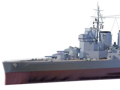 HMS HOOD 1944 3D model