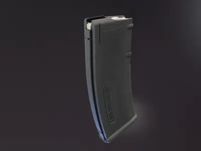 EMAG 30 Polymer Magazine Low-poly 3D model