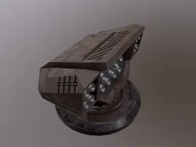 TURRET 03 Low-poly 3D model