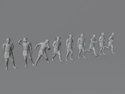 Medieval Soldier Pack 3D model