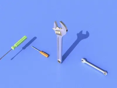 Basic tools collection 3D model