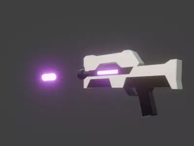 PLASMA GUN Low-poly 3D model buy