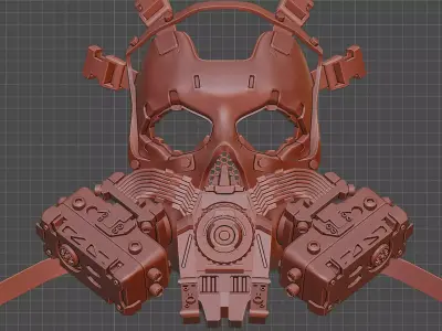 GTFO Cosplay Mask 3D Print Kit 3D print model