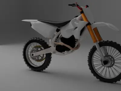 Motocross  125cc 250cc Low-poly 3D model