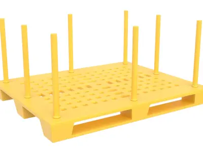 Plastic Pallet 03 3D model