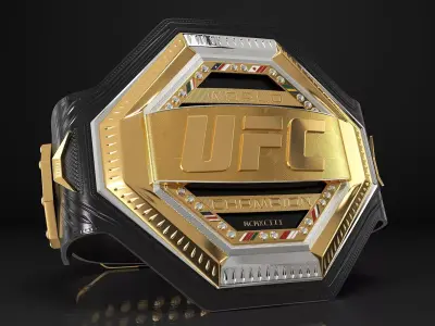 UFC Heritage Championship Belt 3D model purchase