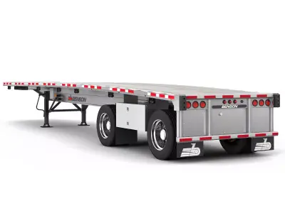 FlatBed Trailer BENSON 3D model