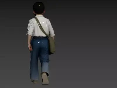 189- Chinese style scene 1970s 3D model