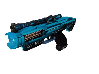 Futuristic Plasma Rifle 3D Model 3D model