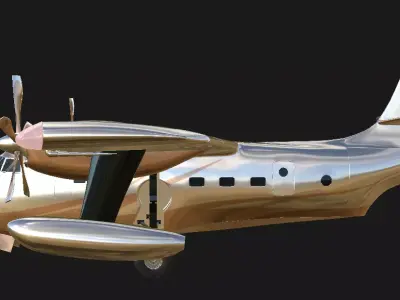 Plane Aircraft  Low-poly 3D model