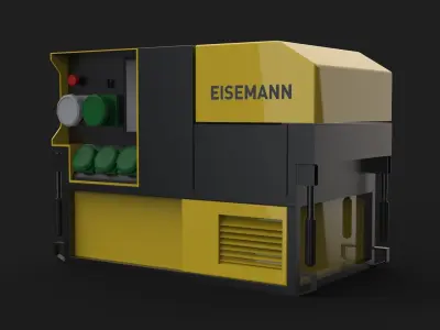 Eisemann Cube Emergency Generator Low-poly 3D model