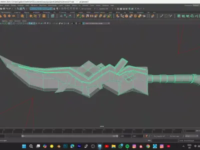 dragger model Low-poly 3D model