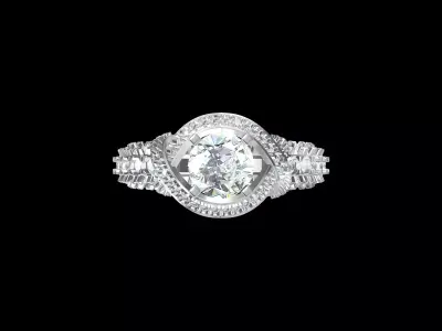 Wedding Ring  3D print model 256