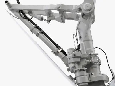 Landing gear Front for Business Jet 3D model