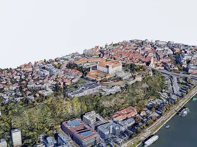Bratislava Castle Low-poly 3D model