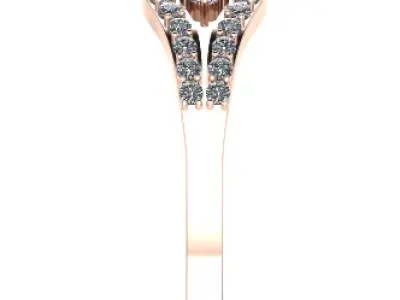 Wome Diamond Ring 3D print model