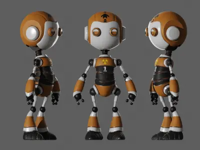 Sci Fi Robot  Low-poly 3D model