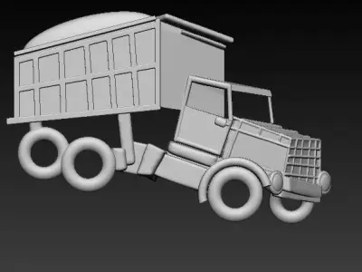 Truck Model 3D print model by BlingBlingArtist