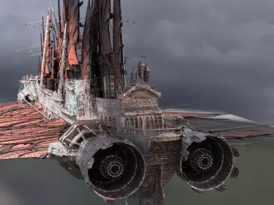 Royal Drake Airship 3D model