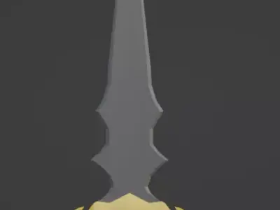Low Poly Sword Low-poly 3D model buy