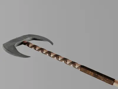 War Axe Low-poly 3D model buy