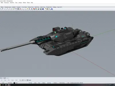 F3 AS Main Battle Tank model 3D model