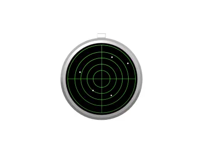 Radar v1 002 Low-poly 3D model