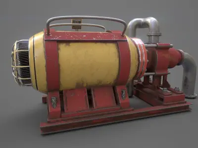 Abandoned WaterPump 3D model