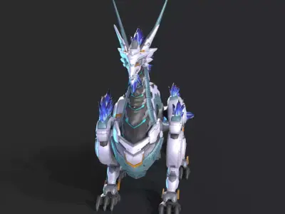 Mecha Tyrannosaurus Low-poly 3D model