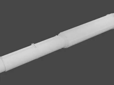 2A46 125mm Tank Gun 3d model Free 3D model