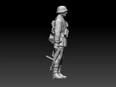 German soldier 3D print model