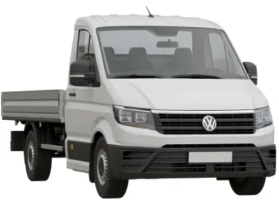 VW Crafter 2 Flatbed Truck 3D model