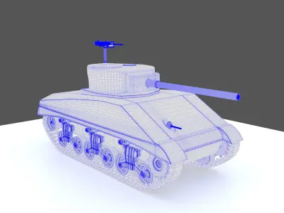 M4 Sherman Toy Model Free 3D model