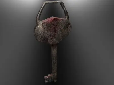 Old Key Free low-poly 3D model