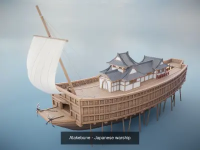 Japanese Ship Collection 3D Model Pack