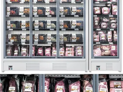 Meat fridge 3D model