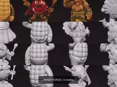 FEAST FORCE 3D Model Pack