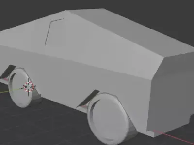 Tesla CyberTruck Free 3D model by artemsoklov2020