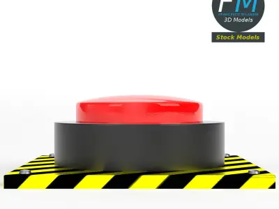 Big red button 3D model